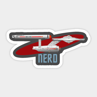 Star Trek Enterprise TOS Nerd Sticker